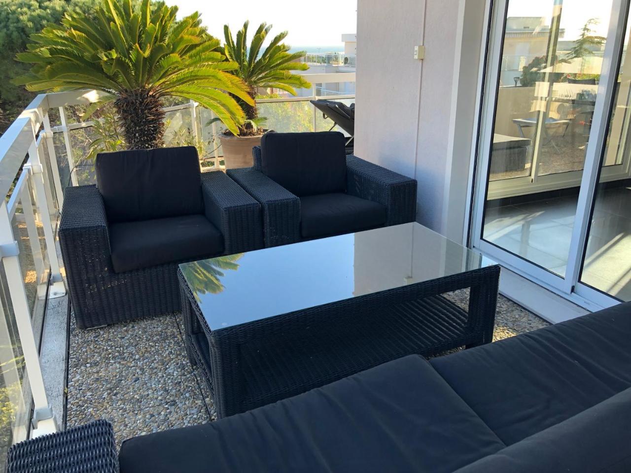 Gorgeous One-Bedroom Apartment With Terrace And Sea View -Stayinantibes- Bijou Plage Eksteriør billede