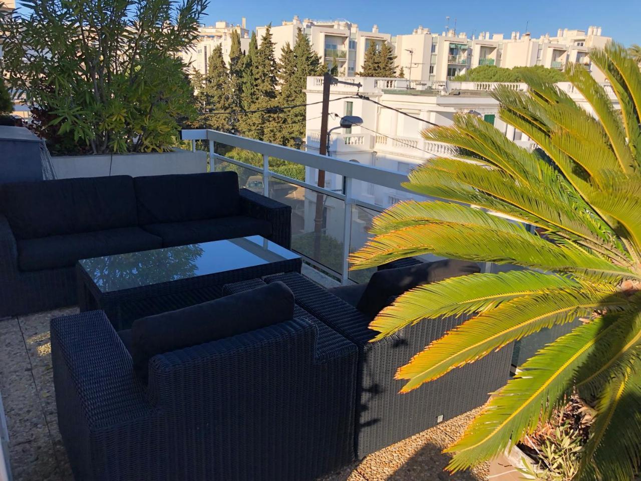 Gorgeous One-Bedroom Apartment With Terrace And Sea View -Stayinantibes- Bijou Plage Eksteriør billede